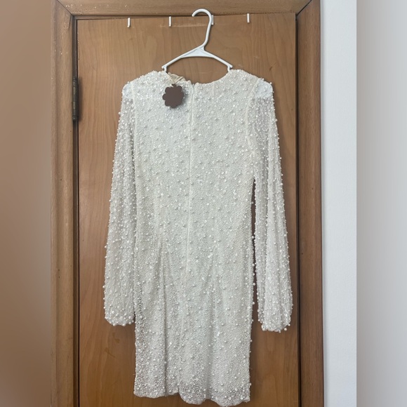 ANTHROPOLOGIE x FOREVER AINSLEY SEQUINED & PEARL DRESS - SIZE SMALL - Picture 3 of 3